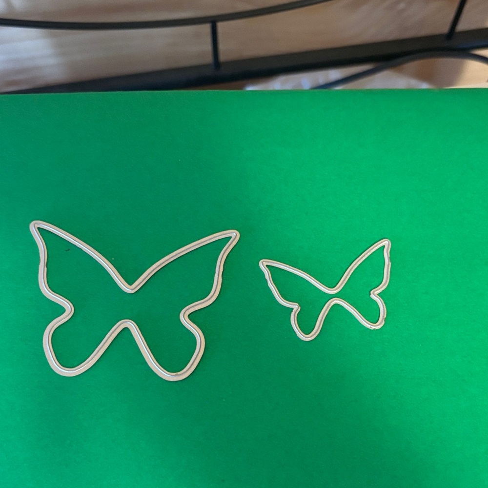 Butterfly metal die cuts medium and small